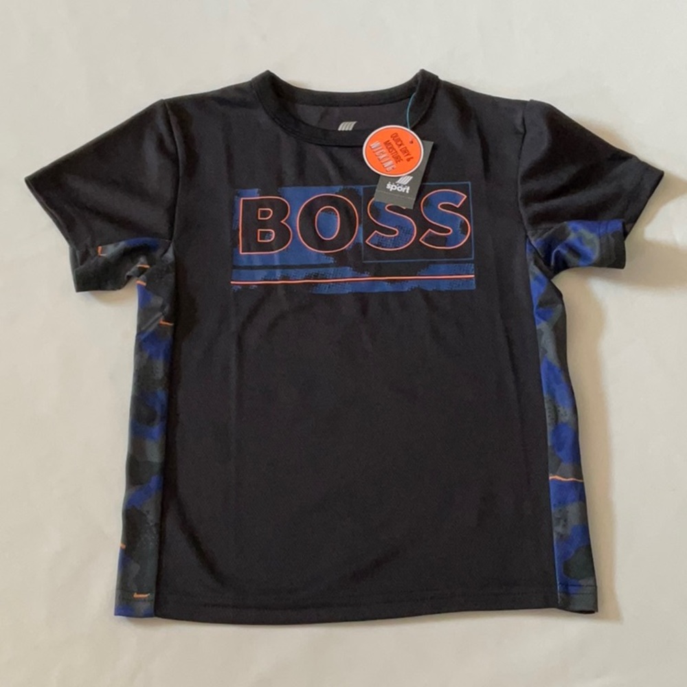The children place toddlers kids graphic mesh  performance top black siz…‎